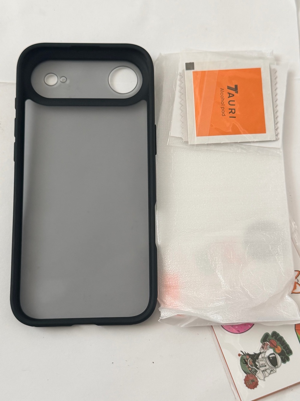 iPhone Air Black and Gray Protective Phone Case with Soft-Touch Frame